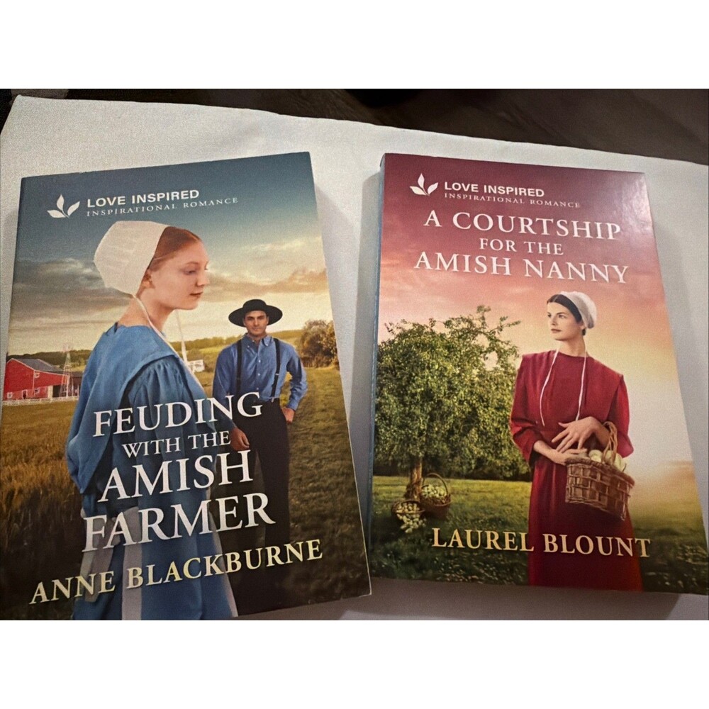 2 Love inspired  Amish books A Courship For The Nanny/Feuding W/the Amish Farmer